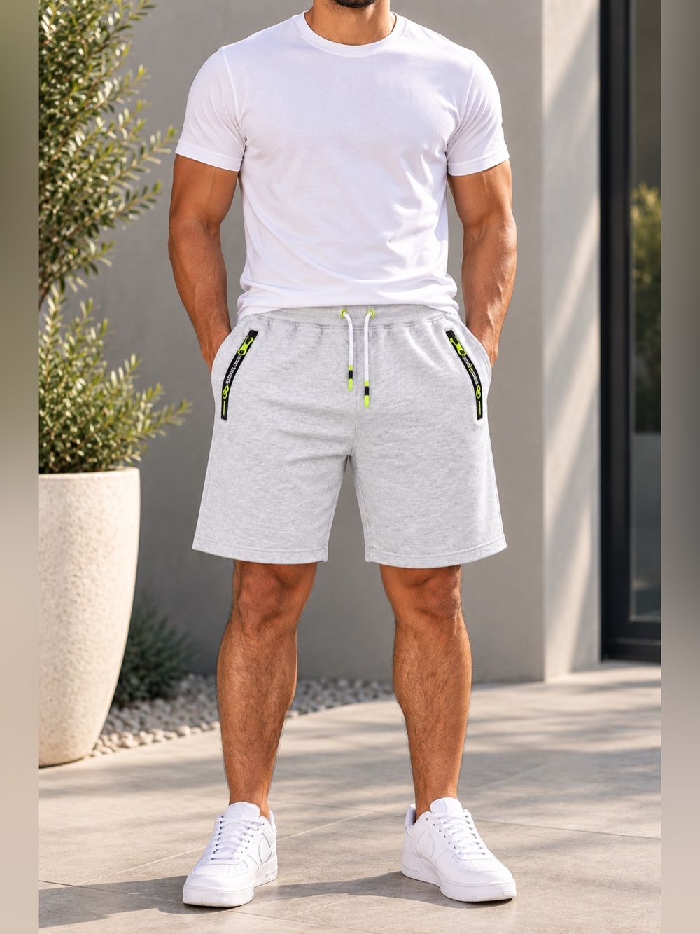 Men's Champion Athletic Shorts Size 38 Gray
Drawstring Performance Shorts